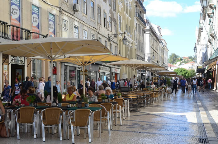 La Rue Augusta a Lisbonne